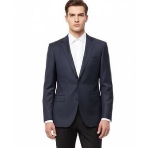 Ermenegildo Zegna Men’s Trofle Gray Pinstripe 100% Superior Wool Blazer Sz 46R